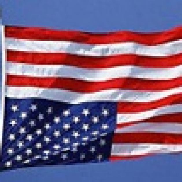 Upside down US flag