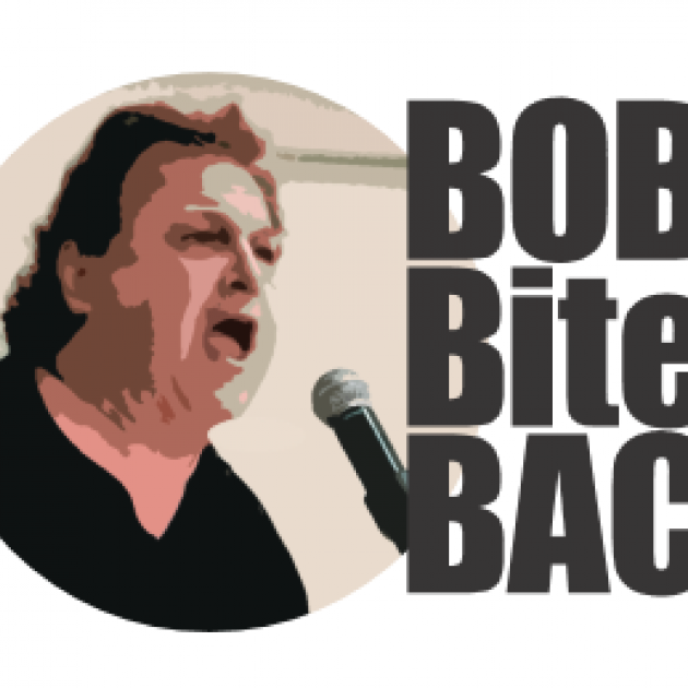 Bob's face and logo