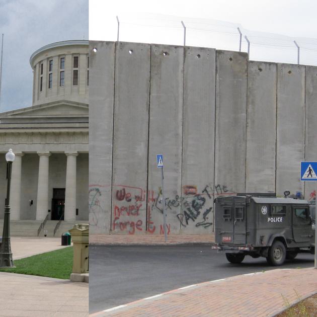 Ohio Statehouse and Palestine