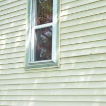 Bullet holes in house