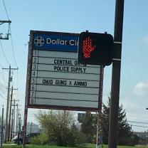 Gun store sign